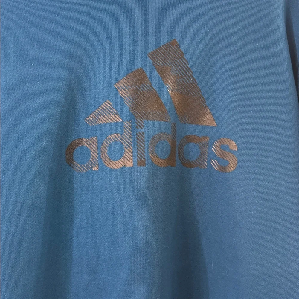 ADIDAS BLUE‎ HOODIE SWEATSHIRT SIZE MEDIUM NWT